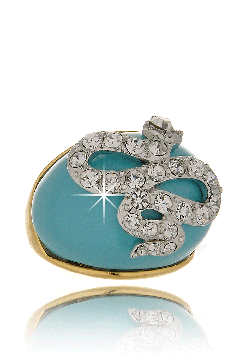 KENNETH JAY LANE TURQUOISE Crystal Snake Ring – PRET-A-BEAUTE