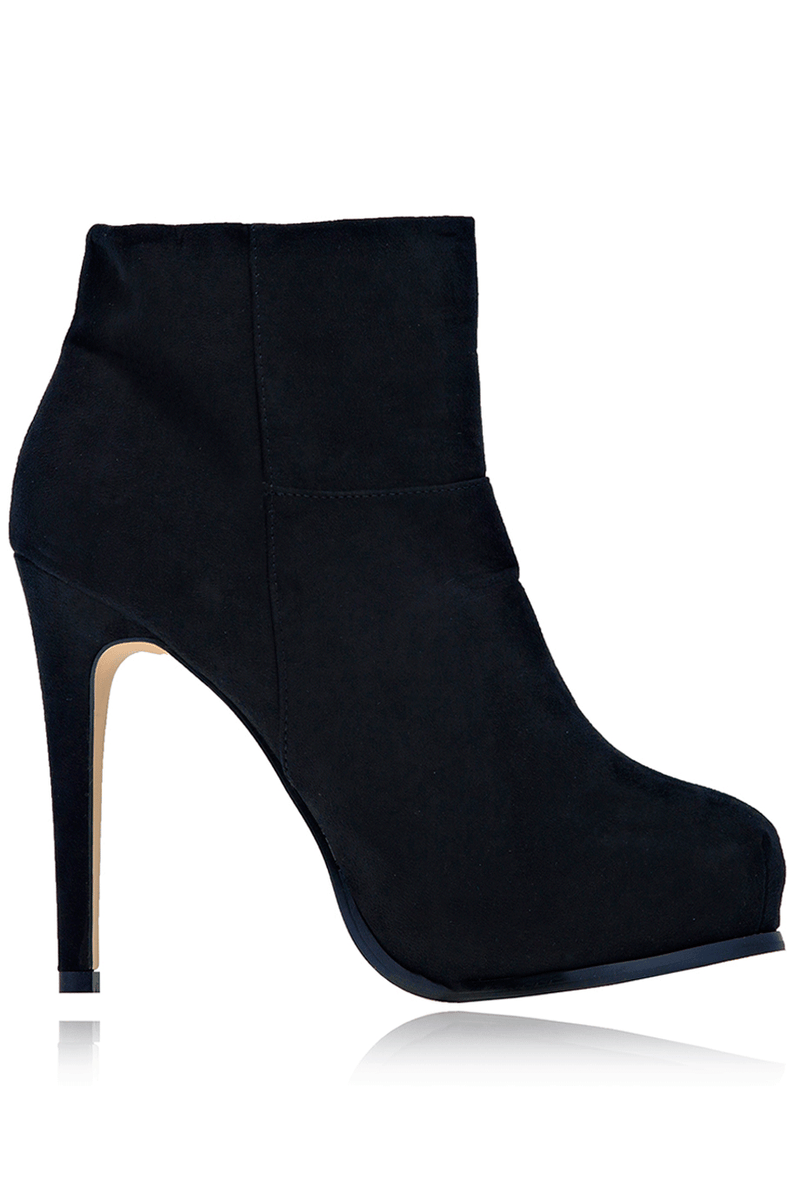 TIMELESS ELSA Black Suede Ankle Boots – PRET-A-BEAUTE