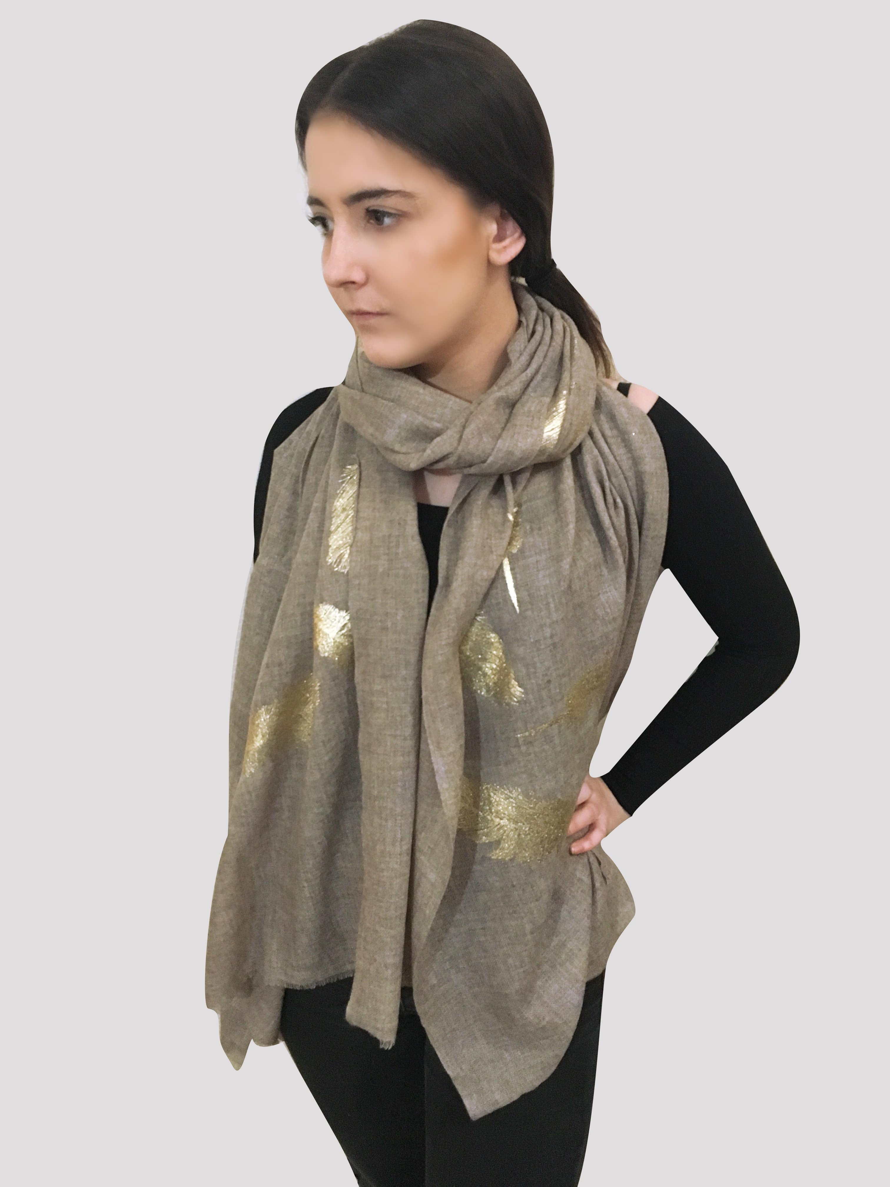 metallic scarf