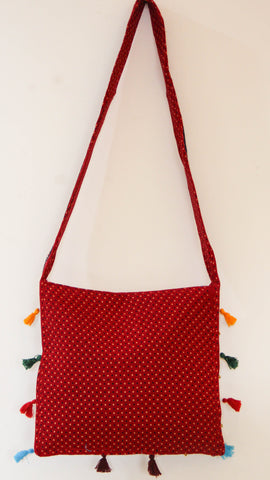 maroon sling bag