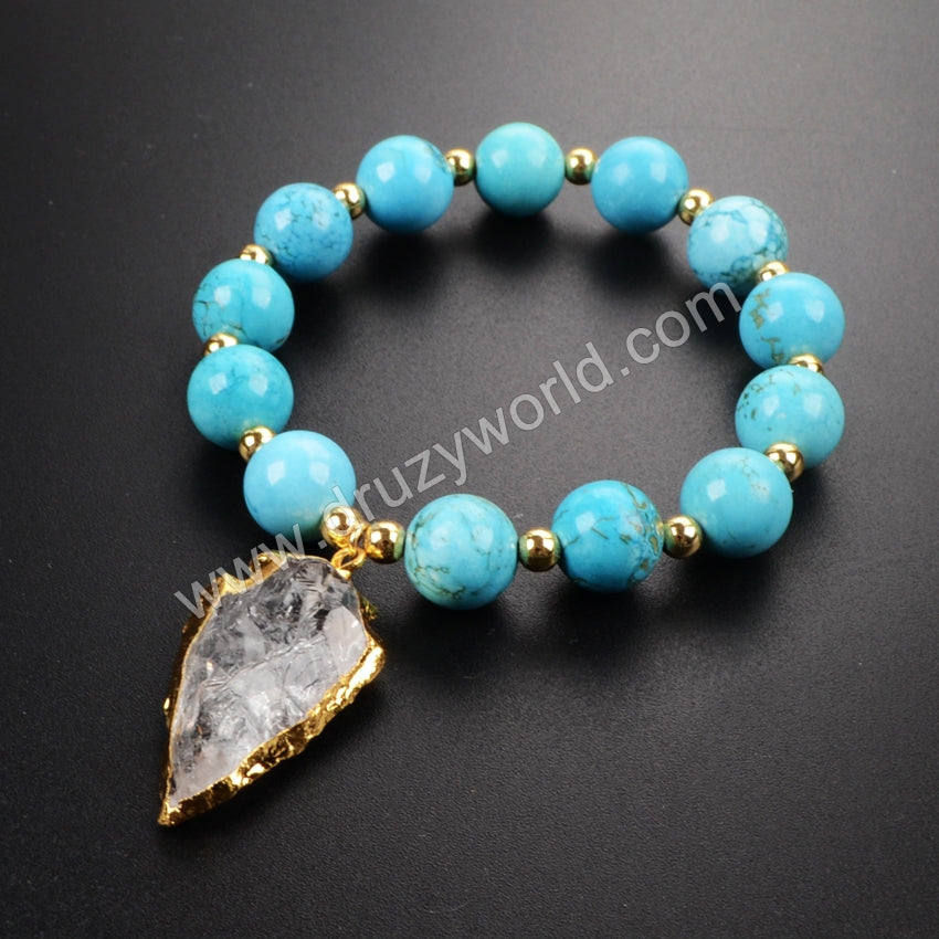 rough turquoise beads