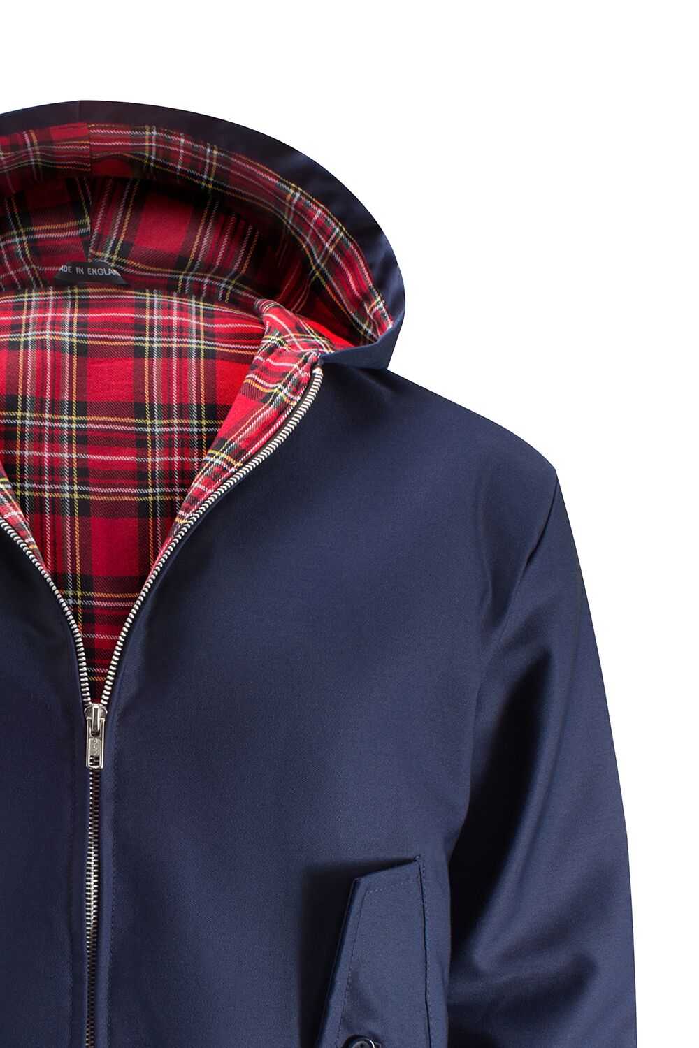 Download Mens Hooded Harrington Jacket - Navy - Harrington Jacket Store