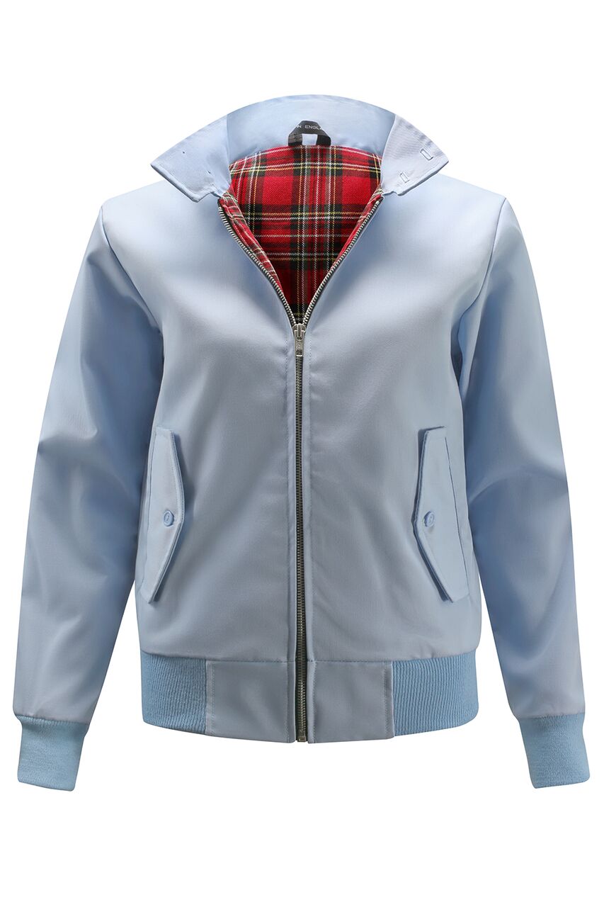 Download Womens Classic Harrington Jacket - Light Blue - Harrington ...