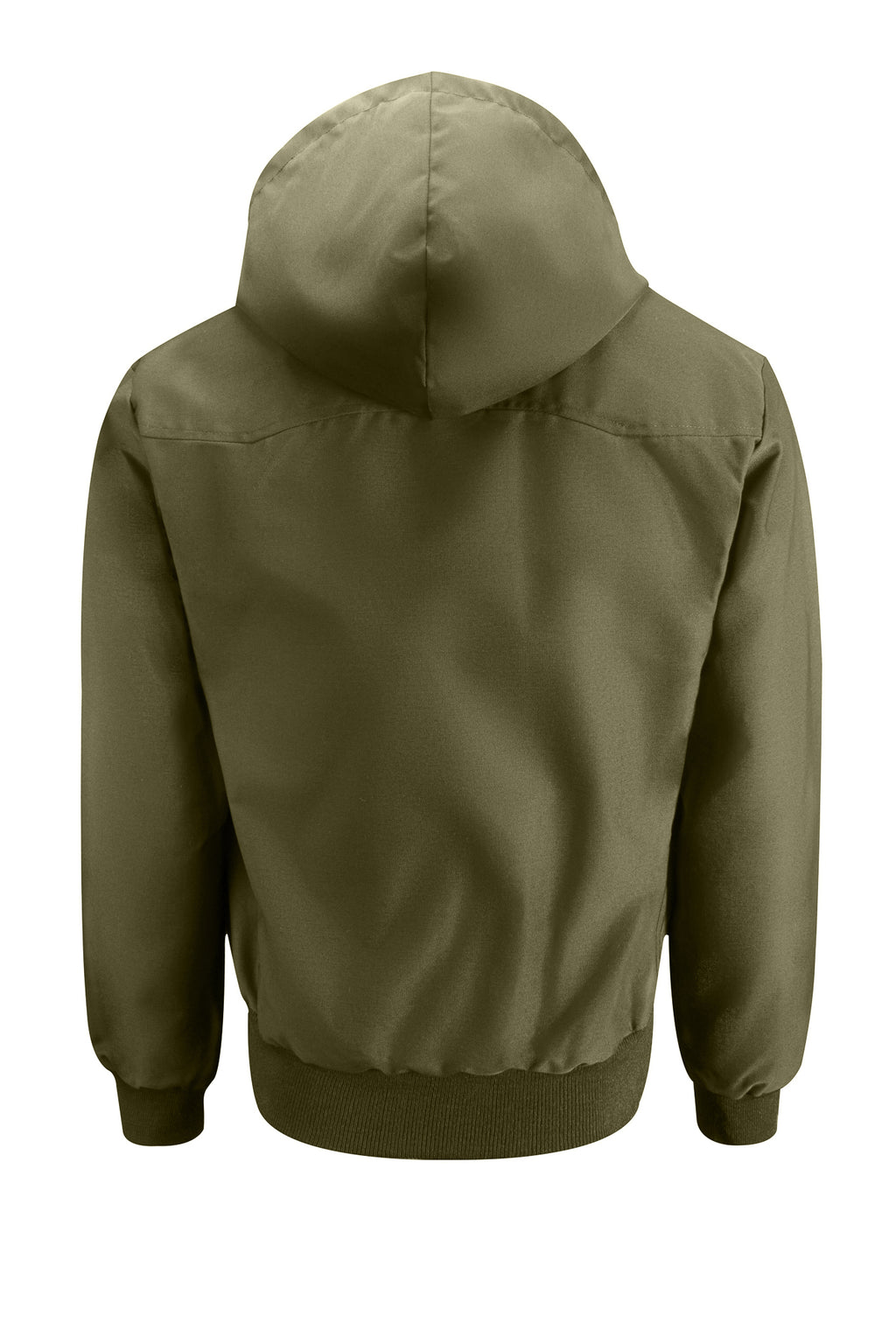 Download Mens Hooded Harrington Jacket - Olive - Harrington Jacket ...