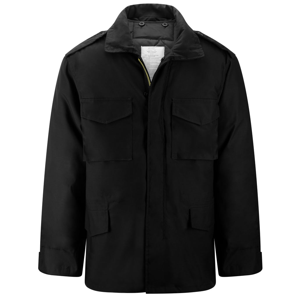 Download Mens M65 Field Jacket - Black - Harrington Jacket Store