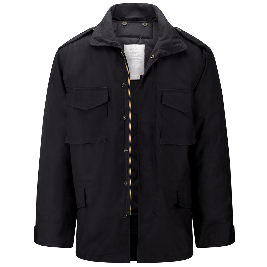 Download Mens M65 Field Jacket - Black - Harrington Jacket Store