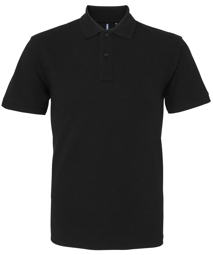 Mens Plain Short Sleeve Polo Shirt - Black – Harrington Jacket Store