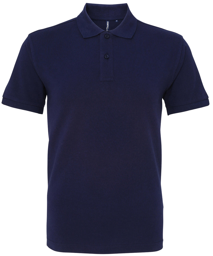 Mens Plain Short Sleeve Polo Shirt - Navy – Harrington Jacket Store
