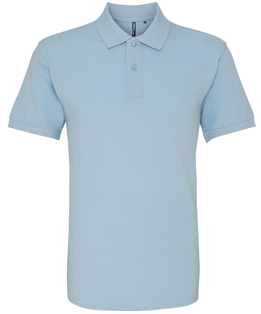 Mens Plain Short Sleeve Polo Shirt - Light Blue – Harrington Jacket Store