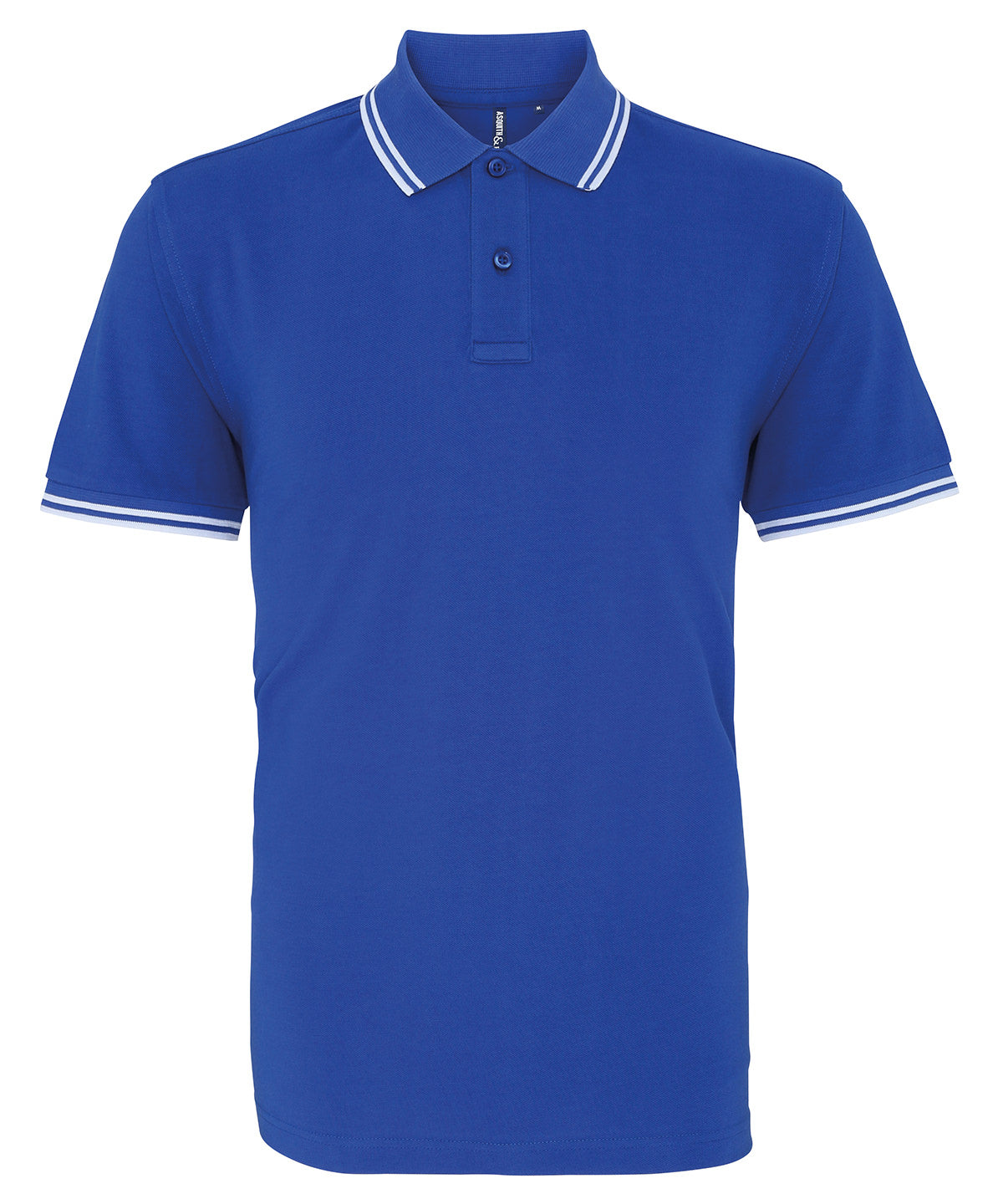 Mens Tipped Short Sleeve Polo Shirt - Royal Blue/White – Harrington ...