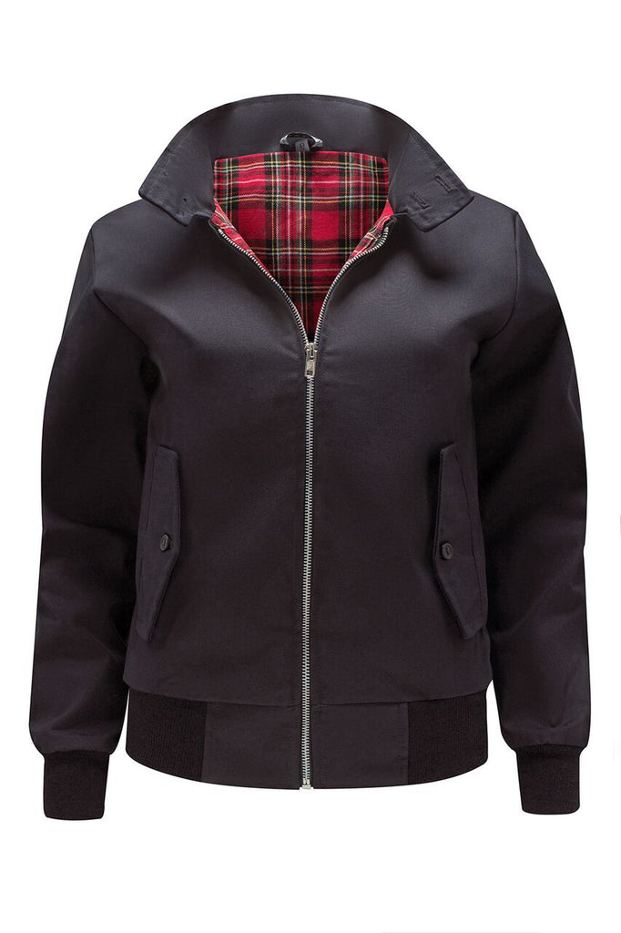 Download Womens Classic Harrington Jacket - Black - Harrington ...