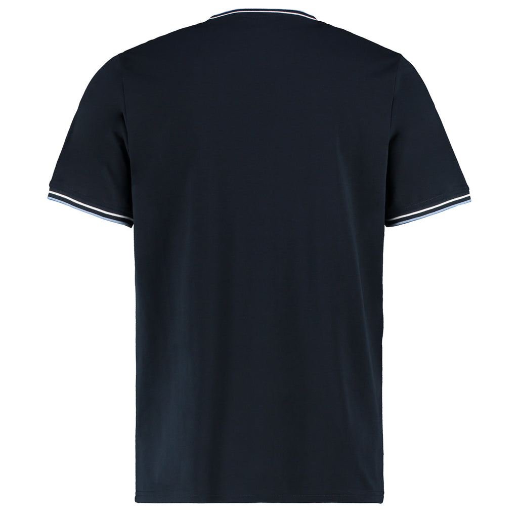 Mens Tipped T-Shirt - Navy/White/Light Blue – Harrington Jacket Store