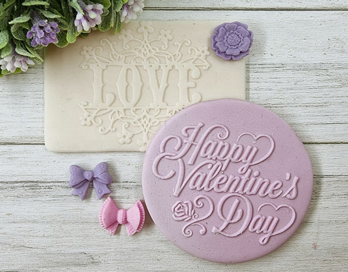 Designer Fondant Embosser Debosser Stamp