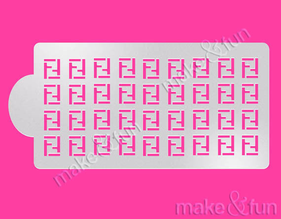 Fashion Print Stencil! Designer Purse Cake Decorating airbrush or paint  tool - Cookie Stencil Cake Decorating Template : : Home