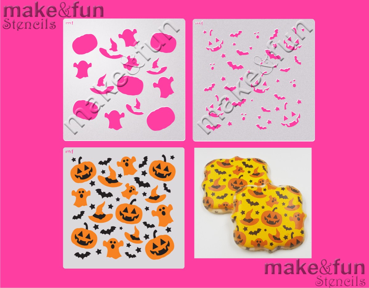 4 pcs Cookie Stencil, Face Painting Stencils