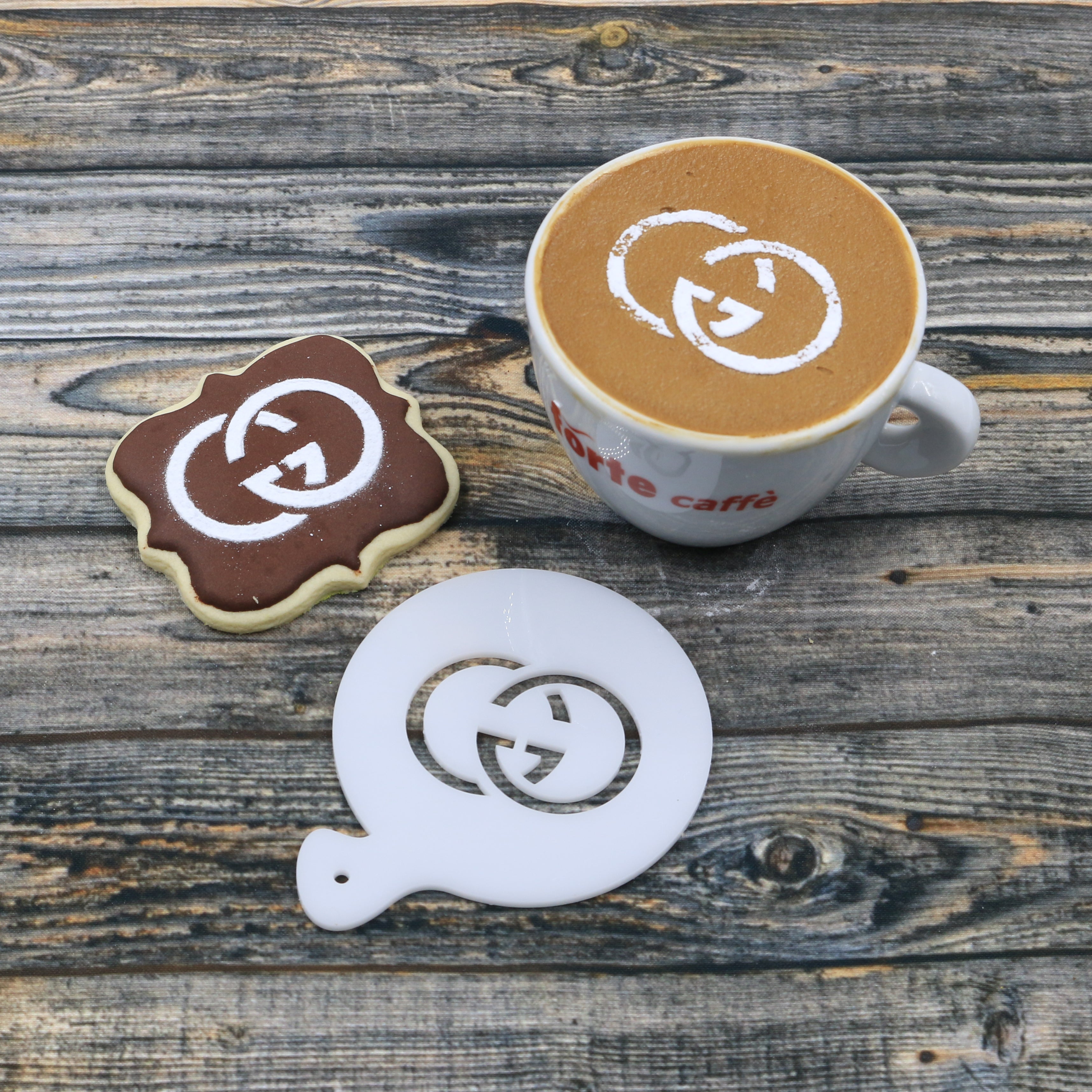 louis vuitton coffee stencils latte art