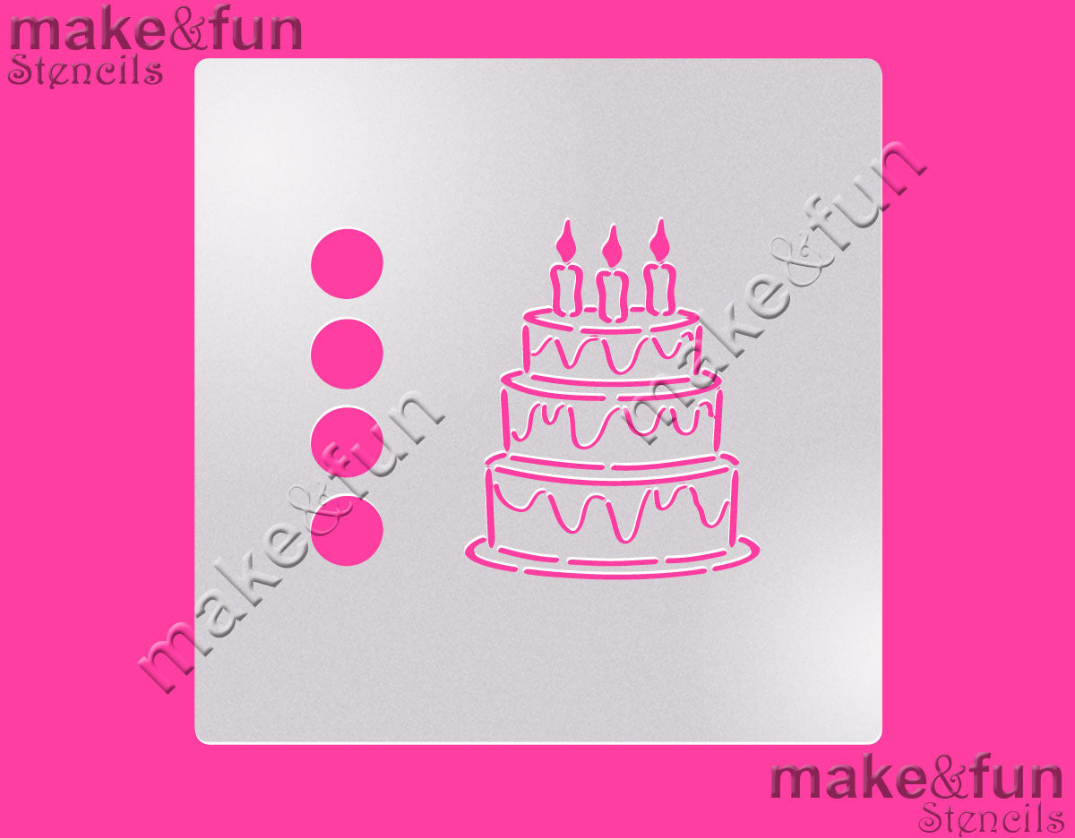 Happy Birthday Stencil for Crafts, Cookies, Cakes — The Cookie