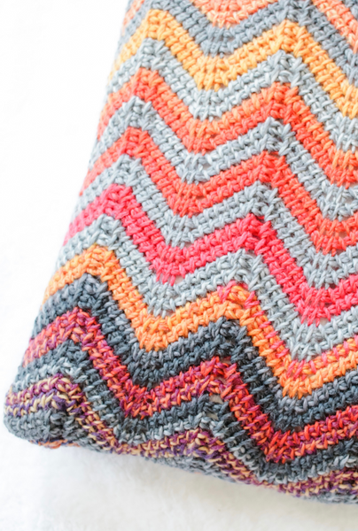 Easy Ripple Pillow // Tunisian Crochet PDF Pattern – TL Yarn Crafts