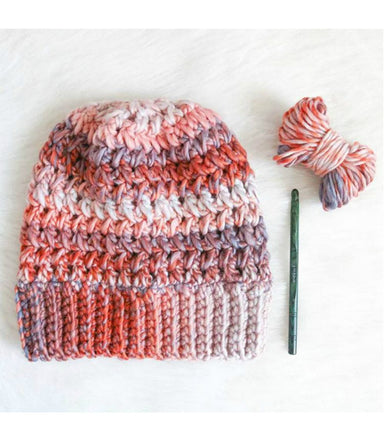 Mega Pom Beanie // Crochet PDF Pattern — TL Yarn Crafts