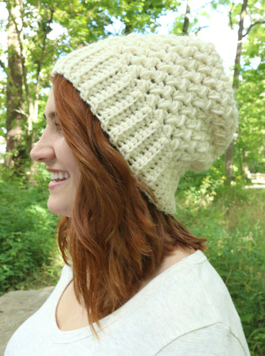 Mega Pom Beanie // Crochet PDF Pattern — TL Yarn Crafts