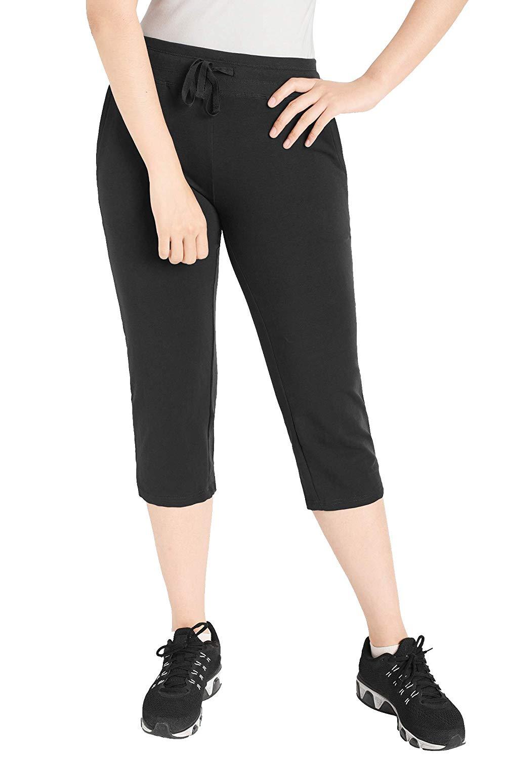 jersey knit capri pants