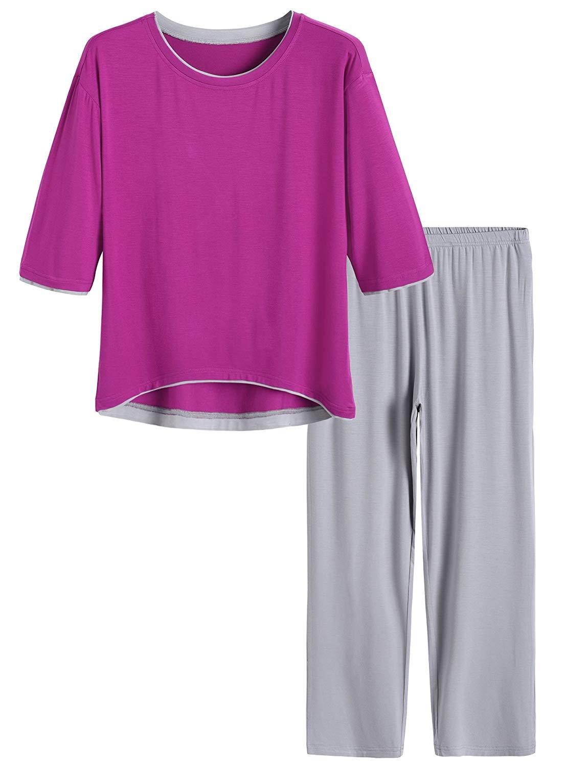 Women's Half Sleeve Bamboo Viscose Pajama Set – Latuza