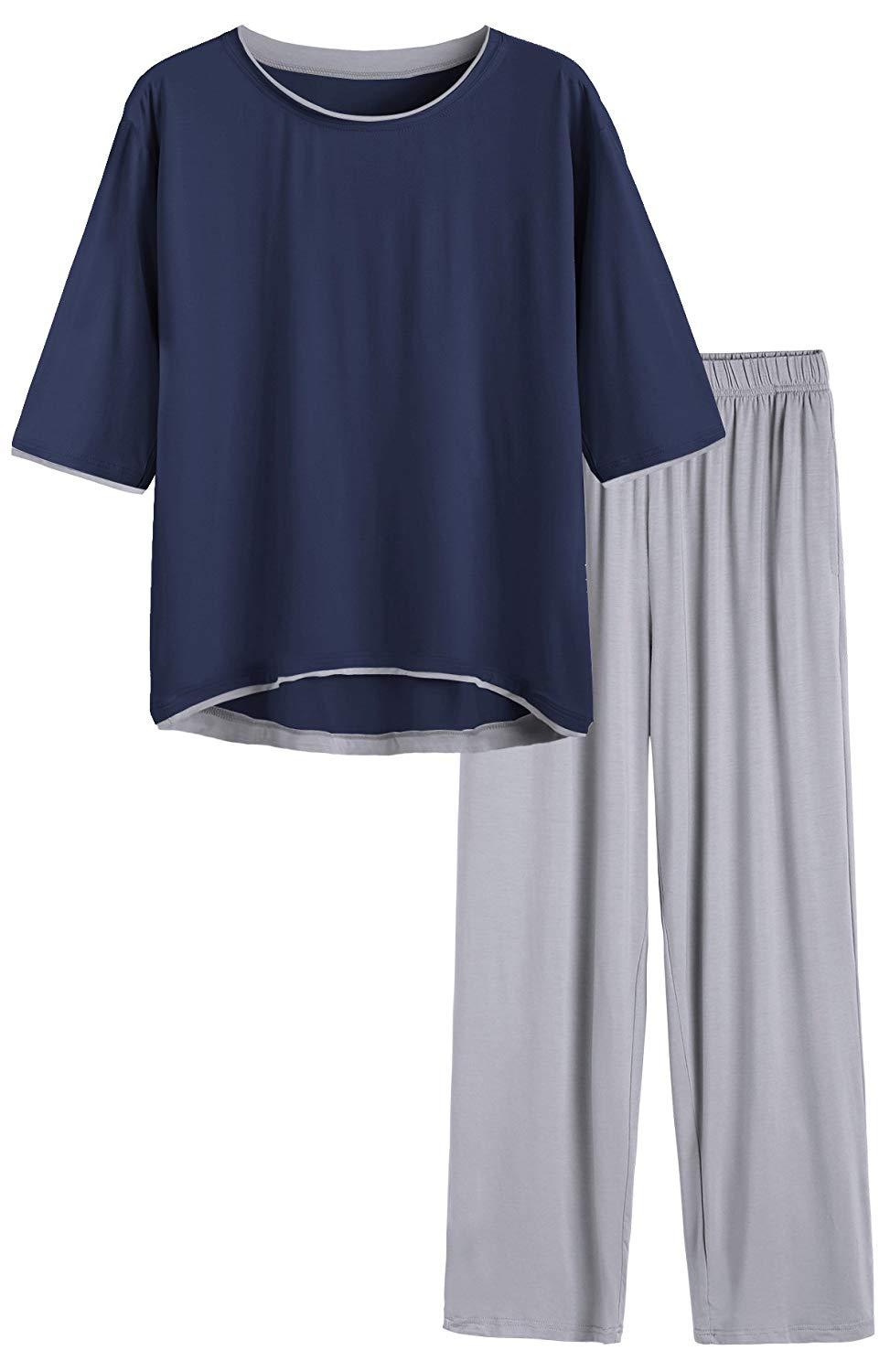 Women's Half Sleeve Bamboo Viscose Pajama Set – Latuza