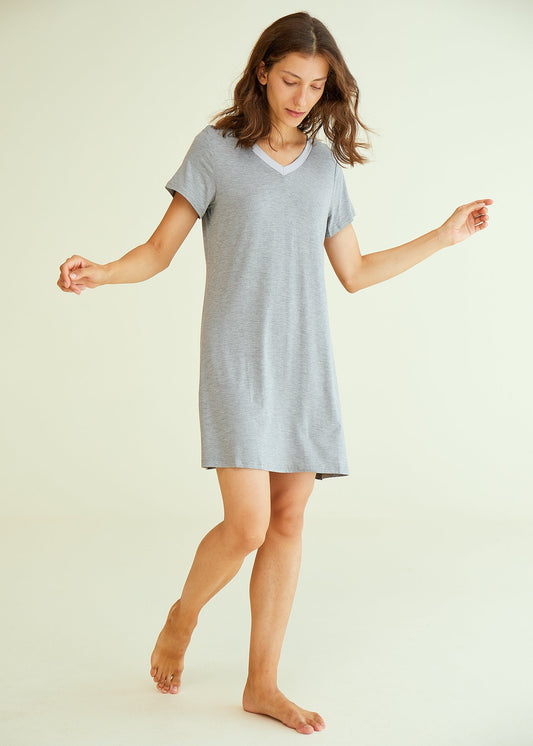 Women's Soft Bamboo Viscose Long Sleeves Nightgown – Latuza