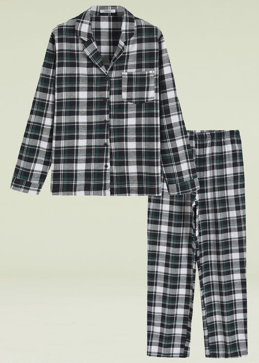 Women's Cotton Flannel Pajama Pants Plaid Pj Bottoms with Pockets – Latuza