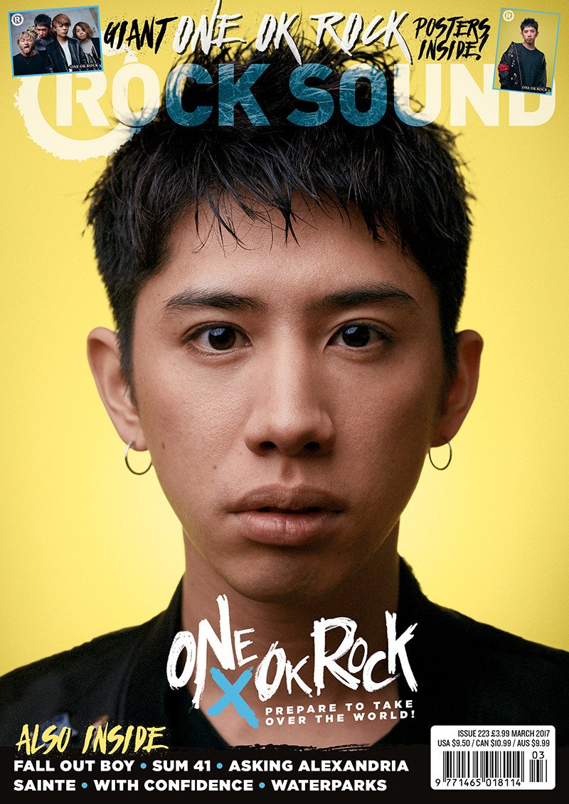Rock Sound Issue 223 3 One Ok Rock Taka One Ok Rock Posters Rock Sound Shop