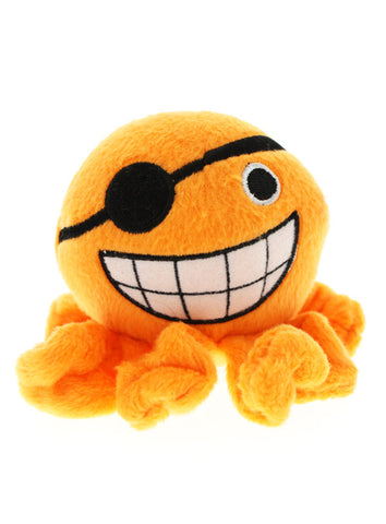 orange squeaky dog toy