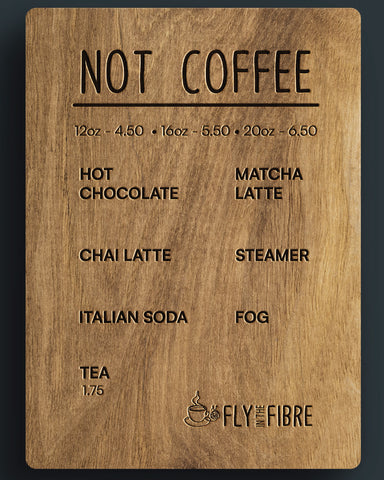 Coffee Menu | Fly in the Fibre | Creston BC