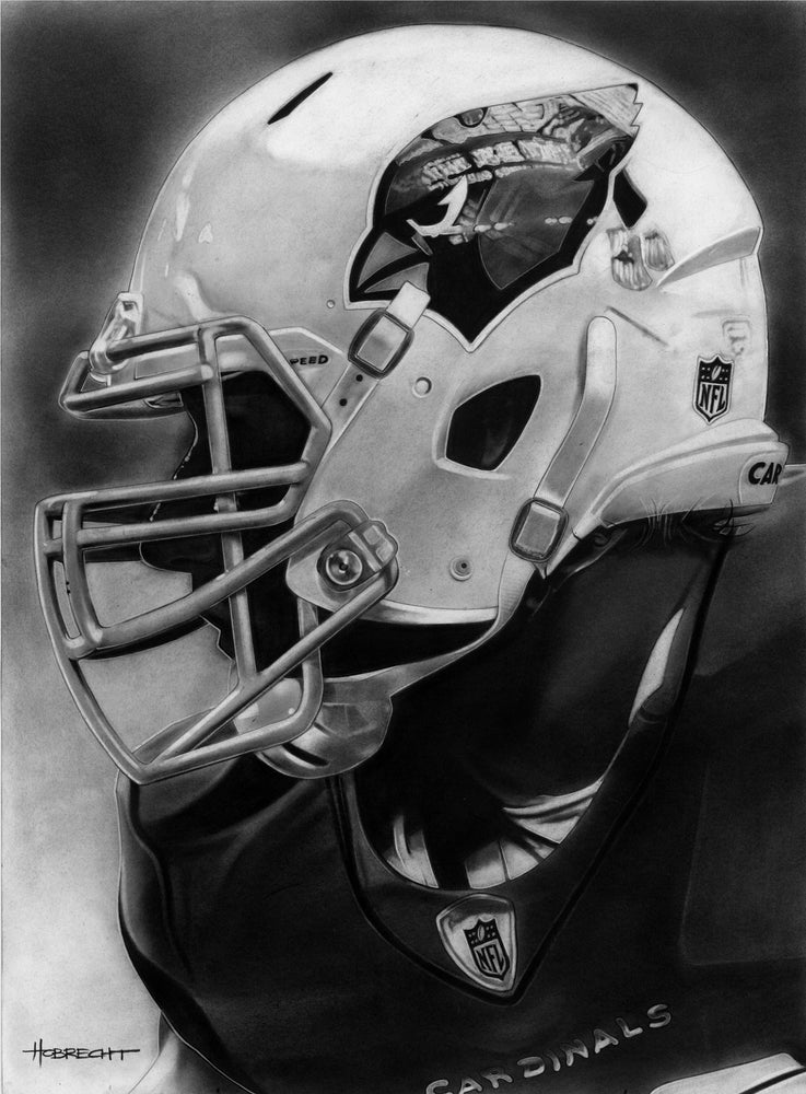 Miami Dolphins Helmet - Limited Edition of 100 Printmaking by Dave Hobrecht