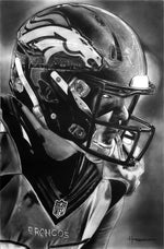 New York Jets Helmet - Limited Edition of 100 Printmaking by Dave Hobrecht