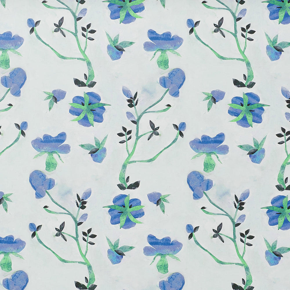 Dianthus Blue Wrapping Paper – Stevie Howell
