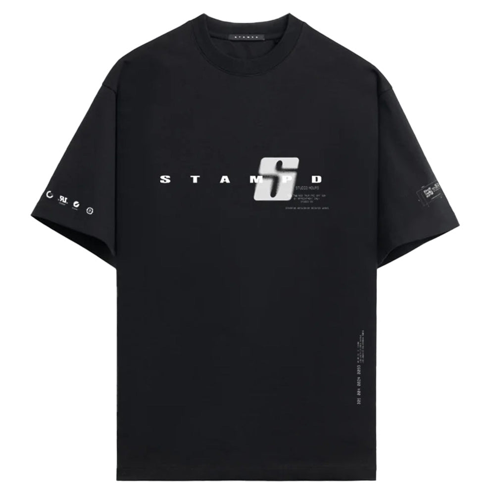 SLA M3379TE BLK StampdSummerTransitTee Front