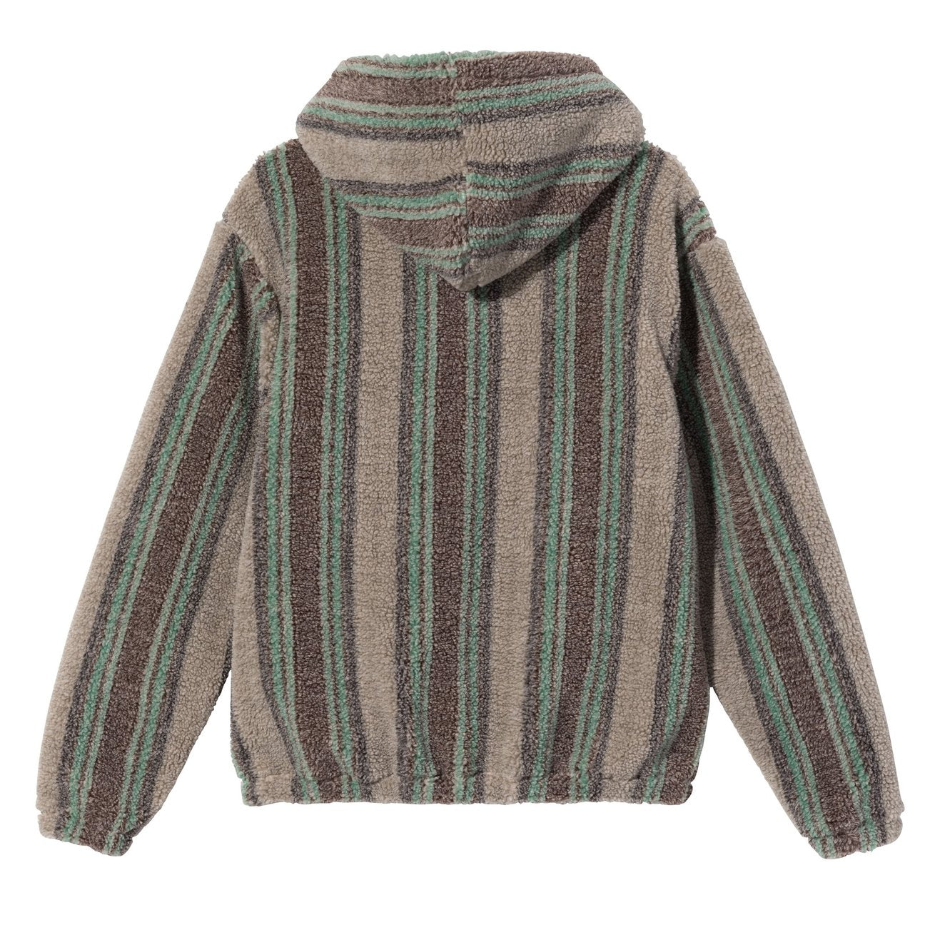 Stussy  Stripe Sherpa Hoodie