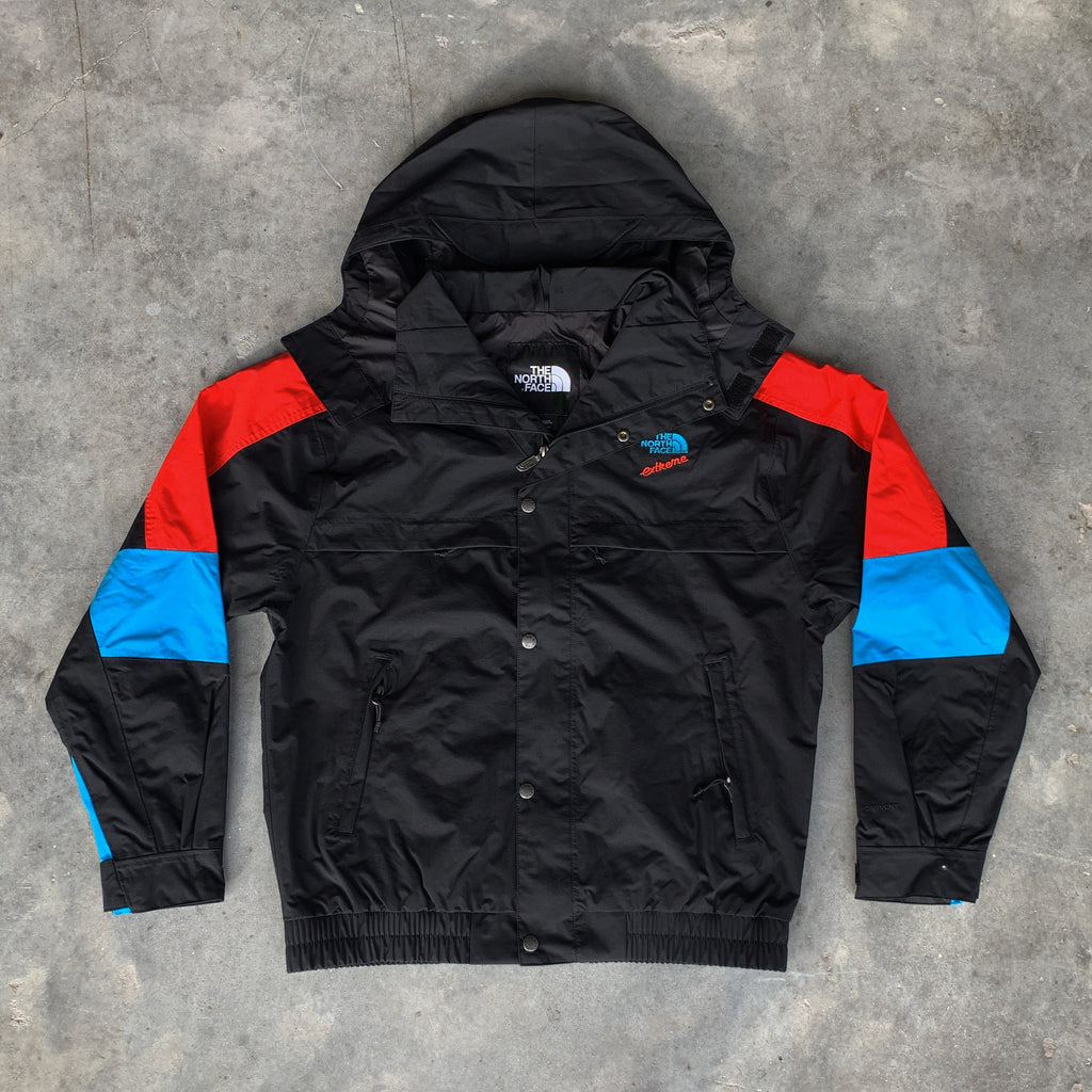 black north face rain jacket