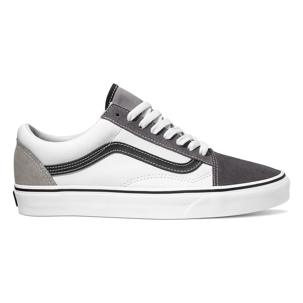 grey and white old skool vans