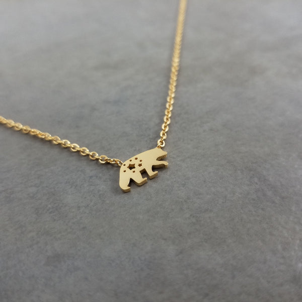 Bear Gold Necklace - Womens Fashion Jewelry – Lil Pepper Jewelry