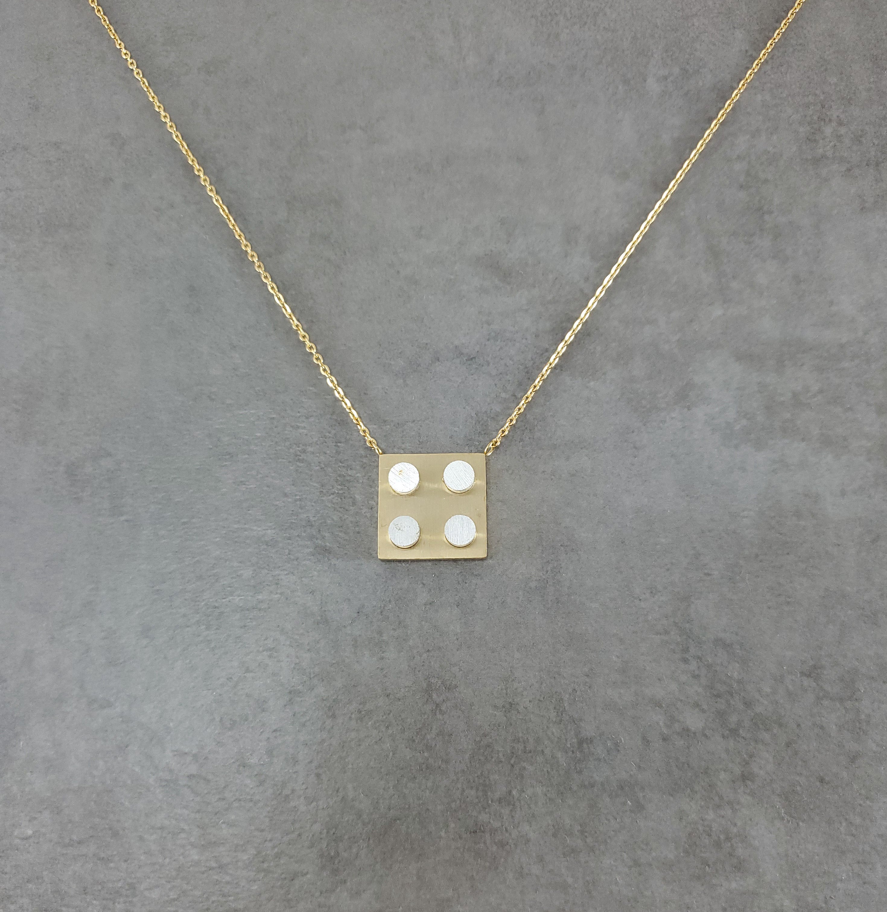 Dice Gold Necklace