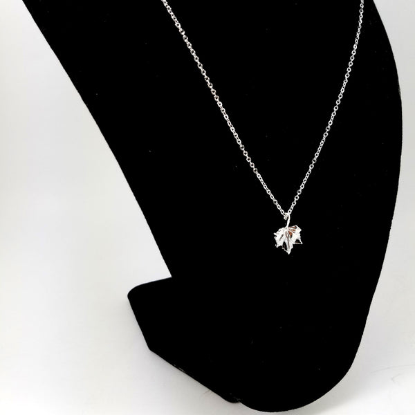 Maple Leaf Silver Necklace - Lil Pepper Jewelry