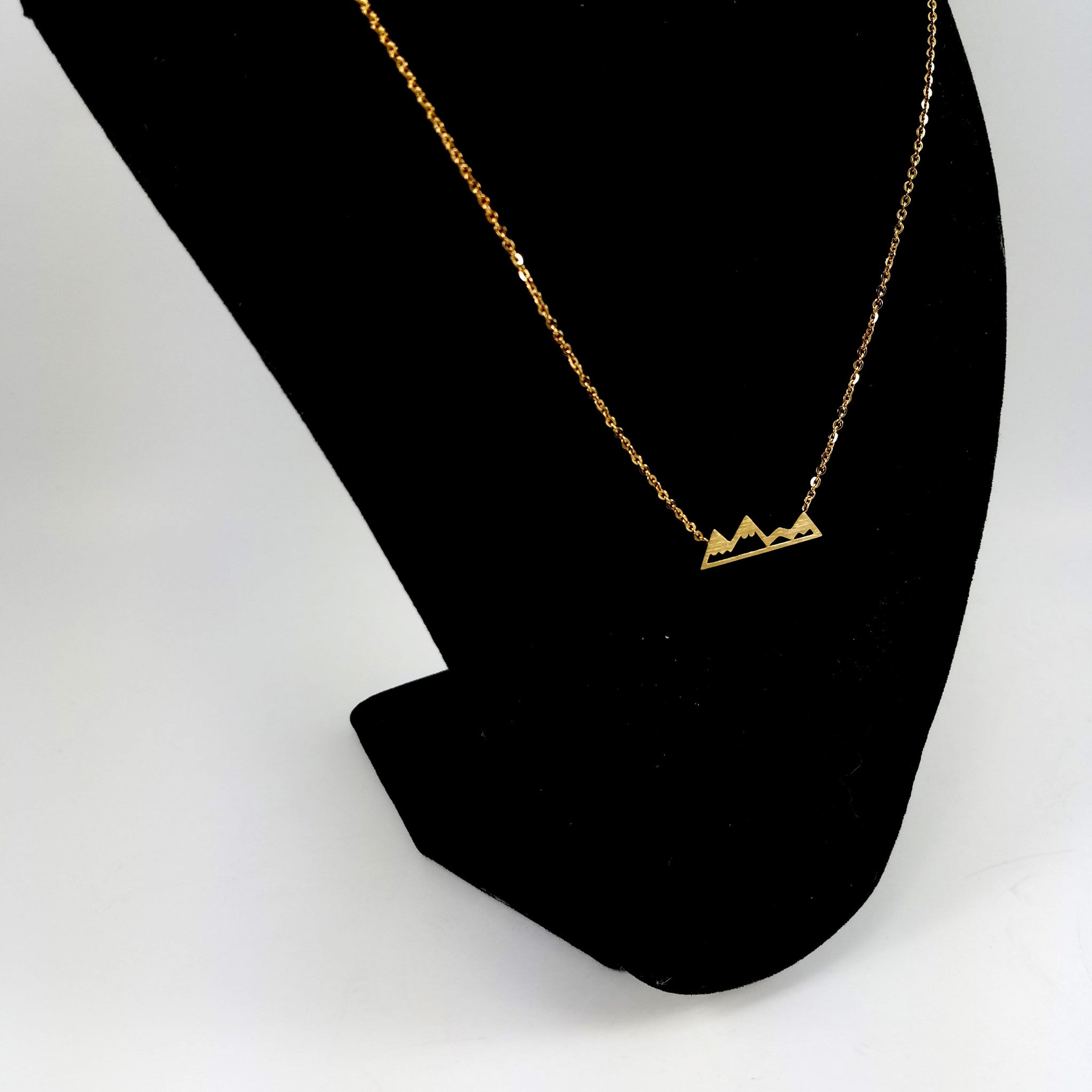 Mountains Gold Necklace