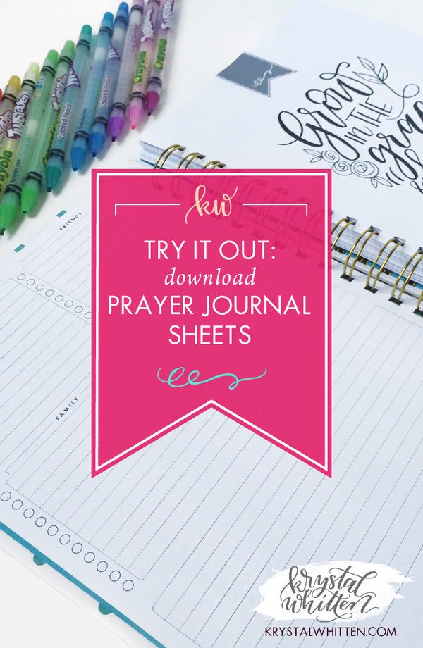 Try it Out: Download The Lettering Prayer Journal Prayer Sheets ...