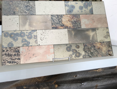 antique mirror subway tiles