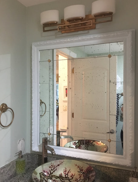 antique mirror tiles bathroom vanity mirror framed