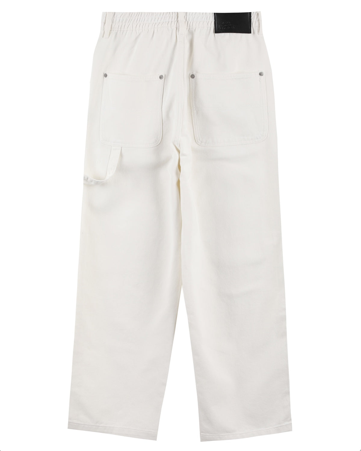 EC Front Logo Denim Pants / White