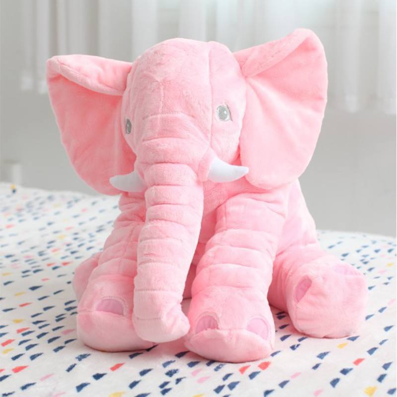 soft baby elephant pillow