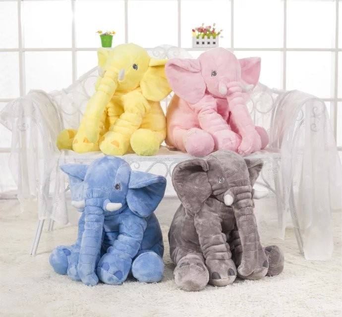 big soft baby elephant pillow