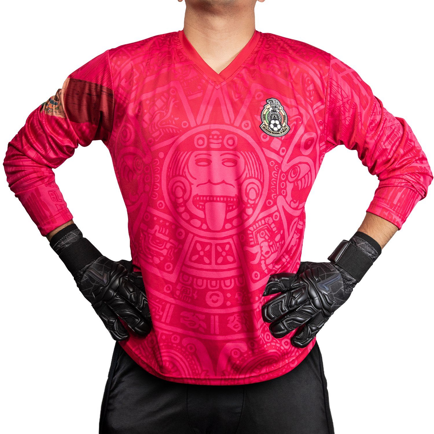 Mexico 98 Pink Retro Goalkeeper Jersey by Geko Sports Limited Edition 2